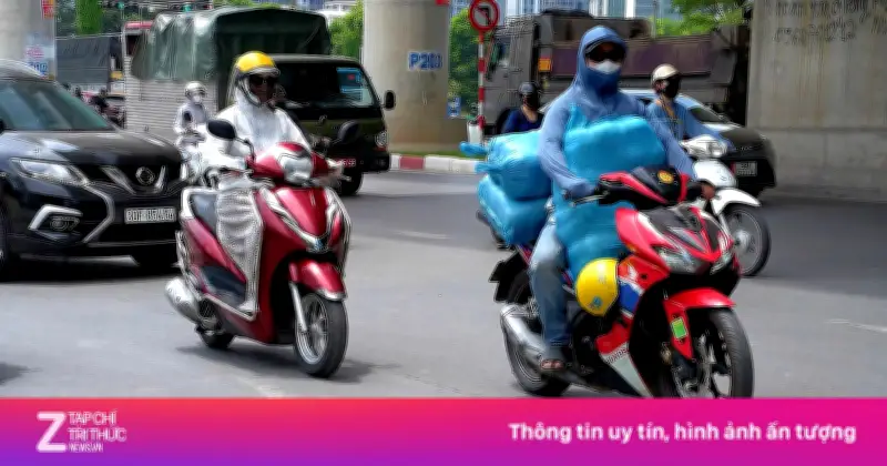 Video: Chật vật ra đường dưới cái nắng đầu hè