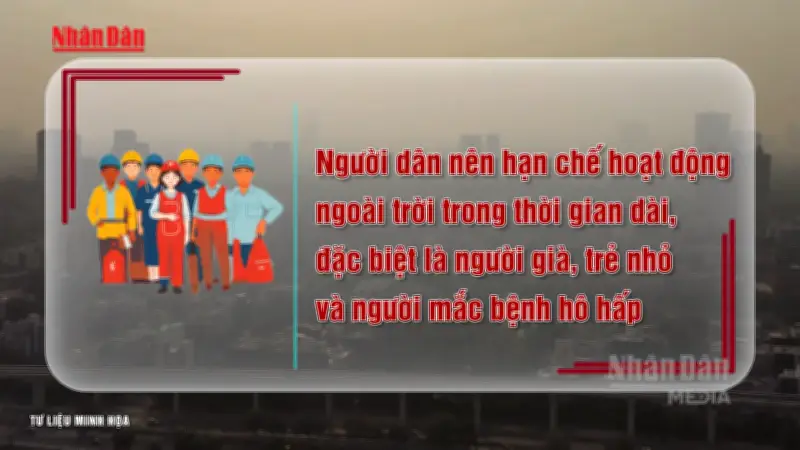 Video Hà Nội: Mù mịt trong giờ cao điểm, chất lượng không khí ở mức có hại