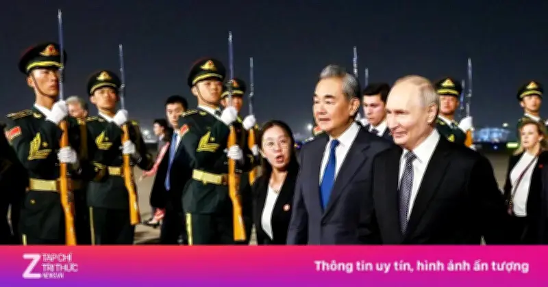 Video: Lễ đón Tổng thống Putin thăm Trung Quốc tại sân bay Bắc Kinh