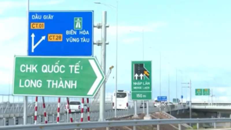 Video mở nút giao Long Thành kết nối với cao tốc Biên Hòa - Vũng Tàu từ tối nay