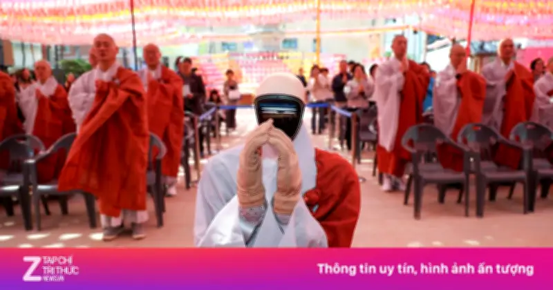 Video nhà sư robot đầu tiên tại Hàn Quốc gây tranh cãi