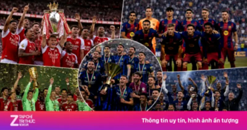 Video nhìn lại nhà vô địch của 5 giải VĐQG hàng đầu châu Âu 2025/26
