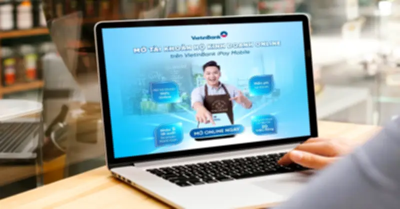 VietinBank iPay Mobile 6.0: Mở tài khoản hộ kinh doanh online nhanh chóng