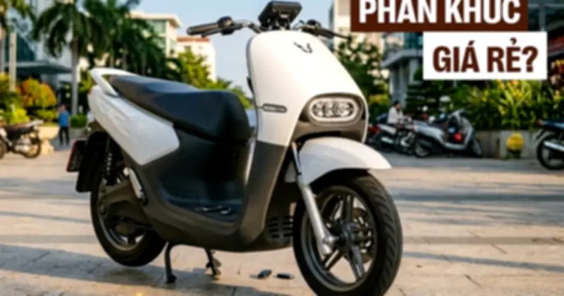 VinFast lộ thiết kế xe máy điện mới: thể thao, ghi đông trần, động cơ gắn bánh