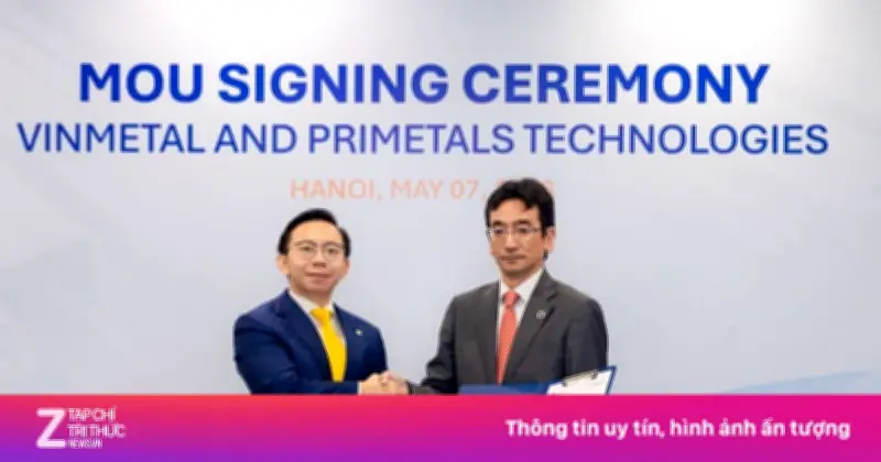 VinMetal hợp tác Primetals phát triển công nghệ sản xuất thép tại Hà Tĩnh