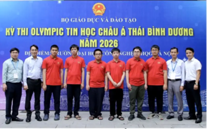 Việt Nam giành 6/6 huy chương tại Olympic Tin học châu Á - Thái Bình Dương 2026