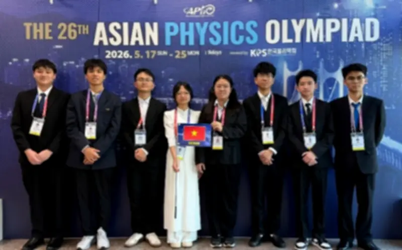 Việt Nam giành 8 huy chương Olympic Vật lý châu Á lần thứ 26