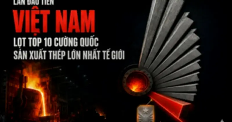 Việt Nam lần đầu vào Top 10 cường quốc sản xuất thép thế giới, tỷ phú Trần Đình Long góp công lớn