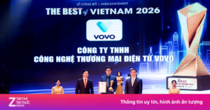 Vovo được vinh danh tại 'The Best of Vietnam 2026' nhờ mô hình TMĐT đổi mới