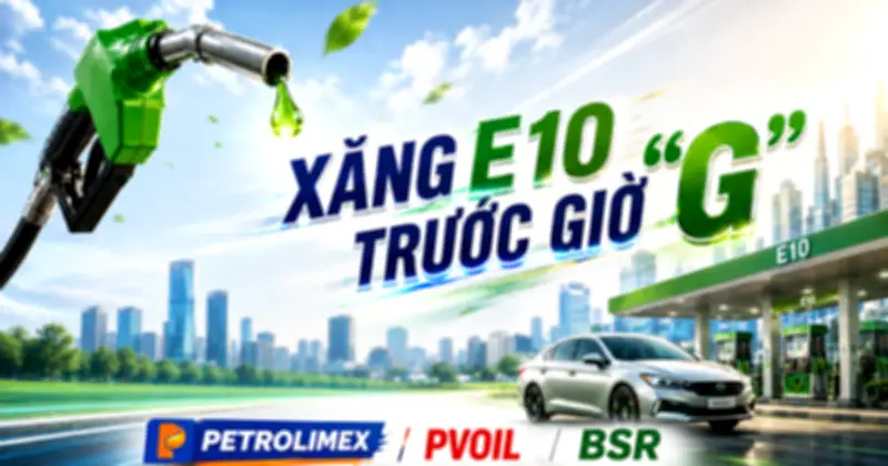 Xăng E10 sẵn sàng ra mắt: BSR, Petrolimex, PVOIL tăng tốc chuẩn bị