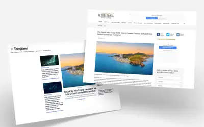 Bắc Nha Trang nổi bật trên truyền thông quốc tế với Vega City