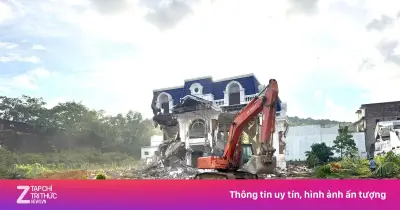 Biệt thự chiếm đất quốc phòng ở Phú Quốc bị cưỡng chế tháo dỡ