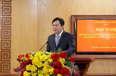 Công bố quyết định chuẩn y chủ nhiệm Ủy ban Kiểm tra Tỉnh ủy Lai Châu