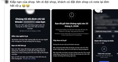 Hàng loạt tài khoản Instagram bị khóa sau tin nhắn lạ, người dùng hoang mang