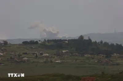 Israel không kích hàng loạt mục tiêu Hezbollah tại miền Nam Liban