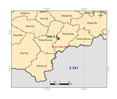 Động đất 4.0 độ richter xảy ra tại Sơn La, người dân cảm nhận rung lắc