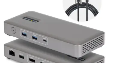 Phụ kiện giúp MacBook xuất 2 màn hình dễ hơn nhờ dock USB4 không cần cài đặt