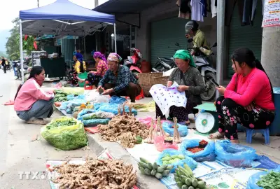Sắc màu nhộn nhịp nơi chợ vùng cao Tuyên Quang