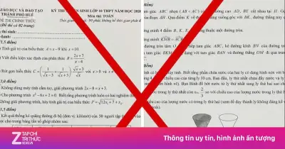 Thực hư đề thi Toán lớp 10 tại Huế có tổng điểm 11 gây xôn xao