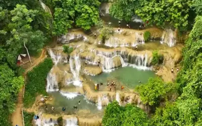 Thác Mây Thanh Hóa hút khách du lịch hè với làn nước mát lành