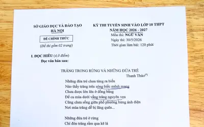 Đề thi Ngữ văn vào lớp 10 Hà Nội bám sát chương trình, phân hóa cao