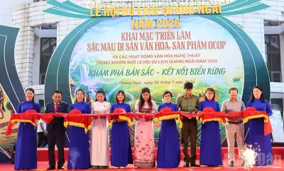 Triển lãm Sắc màu di sản văn hóa và sản phẩm OCOP tại Quảng Ngãi