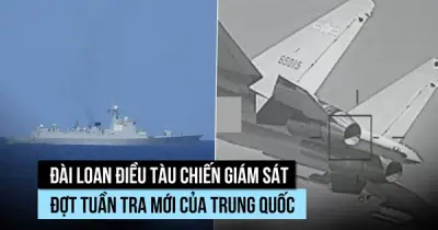 Trung Quốc tuần tra sẵn sàng chiến đấu, Đài Loan điều tàu chiến theo dõi