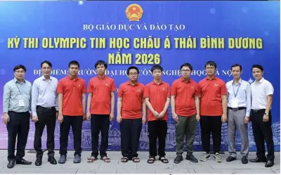 Việt Nam giành 6/6 huy chương tại Olympic Tin học châu Á - Thái Bình Dương 2026