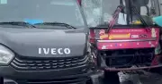 4 ô tô tông liên hoàn trên cao tốc Nội Bài - Lào Cai