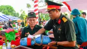 80 hài cốt liệt sĩ từ Lào về với đất mẹ trong không khí trang nghiêm