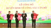 Bổ nhiệm nhân sự mới tại Tòa án nhân dân tối cao