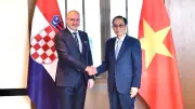 Bộ trưởng Ngoại giao Lê Hoài Trung hội đàm với Bộ trưởng Ngoại giao Croatia