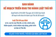 Ban hành kế hoạch triển khai thi hành Luật Thủ đô