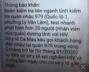 Cà Mau: Chủ nhà hàng trình báo công an vì tin giả hơn 50 nhân viên nhiễm HIV