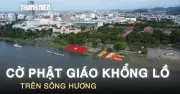 Chiêm ngưỡng cổ Phật giáo khổng lồ và 7 đóa sen hồng trên sông Hương
