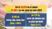 Chống buôn lậu: Xử lý gần 44.000 vụ vi phạm trong quý I/2026