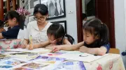 Chuỗi sự kiện 'Họa ánh kỳ mộng' giúp thiếu nhi vẽ truyện dân gian