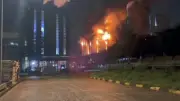 Cháy kho nhà máy tôn Hoa Sen tại Khu công nghiệp, lửa được dập tắt sau 1 giờ