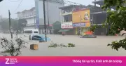 Cẩm Phả chìm trong biển nước, ô tô ngập gần tới nóc sau mưa lớn