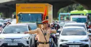 Công an Hà Nội phân luồng giao thông phục vụ Đại hội Mặt trận Tổ quốc lần thứ XI