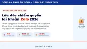 Cảnh báo chiếm đoạt tài khoản Zalo giả danh lãnh đạo lừa đảo chiếm đoạt tài sản