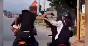 Danh tính nhóm thanh niên đi xe máy kẹp 3 cầm dép đánh người ở Hải Phòng