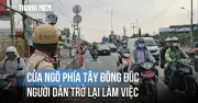 Dòng người đổ về TP.HCM sau kỳ nghỉ lễ dài ngày