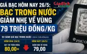 Giá bạc hôm nay 26/5: Bạc Phú Quý, DOJI, Ancarat, Sacombank, SBJ biến động ra sao?