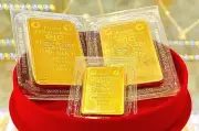 Giá vàng miếng SJC ổn định, giao dịch quanh 1624 triệu đồng