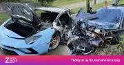 Hai siêu xe Lamborghini đâm nhau tại Mỹ, một chiếc cháy rụi