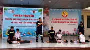 Hơn 1.300 học sinh Hà Nội thực hành kỹ năng phòng chống đuối nước