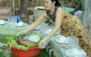 Hơn 15 triệu người xem cách gia đình miền Tây đãi khách ăn giỗ bằng bàng chuyền nước