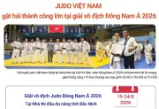 Judo Việt Nam gặt hái hai thành công lớn tại giải vô địch Đông Nam Á 2026