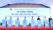 Khởi công hai dự án điện gió quy mô lớn tại Cần Thơ và Sóc Trăng